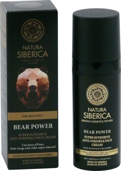 Natura Siberica Super intenzívny krém proti vráskam Medvedia sila, For men only 50 ml