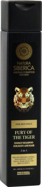 Natura Siberica Energizujúci šampón na vlasy a telo 2 v 1 Neskrotnosť tigra 250 ml