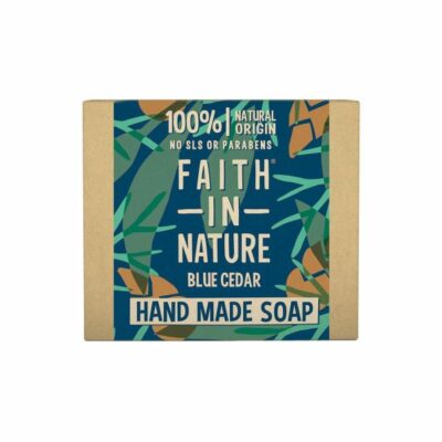Faith in Nature Tuhé mydlo modrý céder, Faith for men 100 g