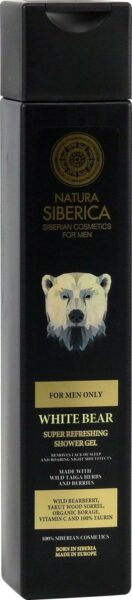 Natura Siberica Osviežujúci sprchový gél Ľadový medveď, For men only 250 ml