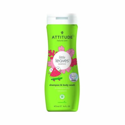Attitude Detské telové mydlo a šampón Little leaves s vôňou melónu 473 ml