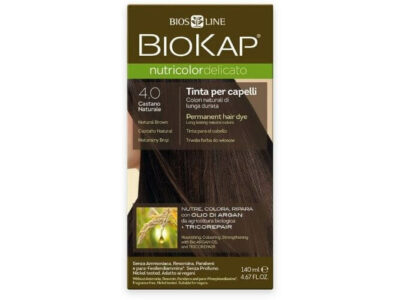 Biokvap NUTRICOLOR DELICATO - Farba na vlasy - 4.00 Hnedá prirodzená 140 ml