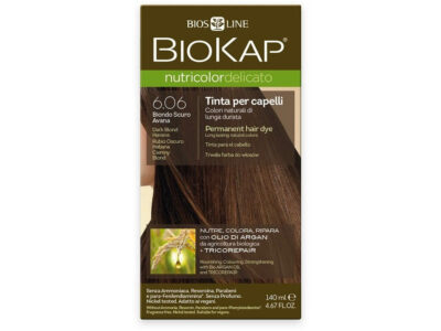 Biokvap NUTRICOLOR DELICATO - Farba na vlasy - 6.06 Blond tmavá Havana 140 ml
