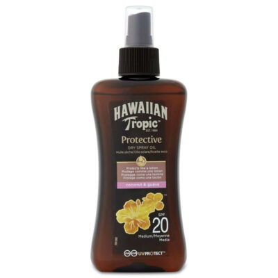 Hawaiian Tropic Suchý olej na opaľovanie s rozprašovačom SPF 20 Protective 200 ml