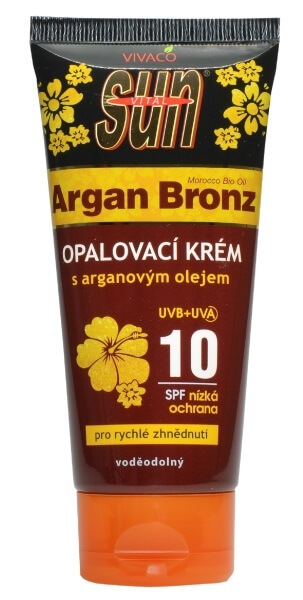 Vivaco Vital opaľovací krém OF 10 s arganovým olejom 100 ml